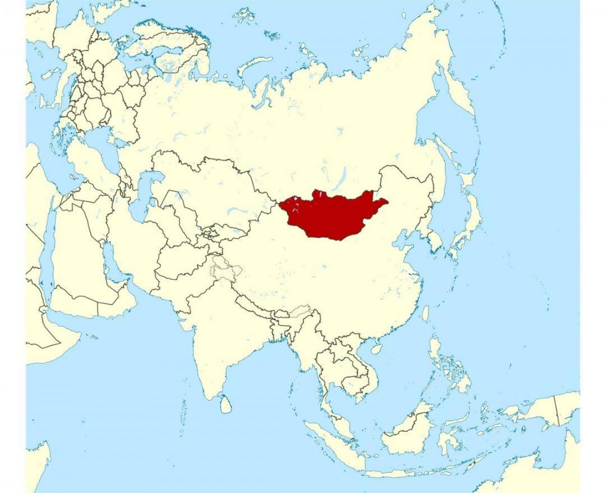 локација Монголији на мапи света