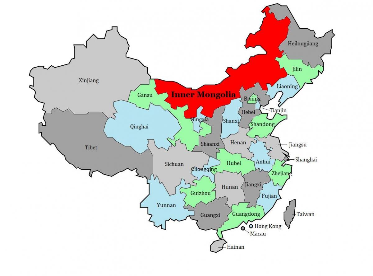 мапа Монголије области