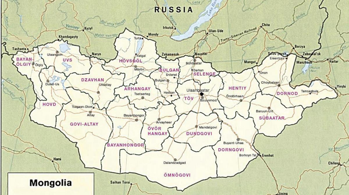 карта монголске степе