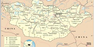 У Монголији мапи