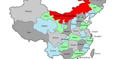 Мапа Монголије области