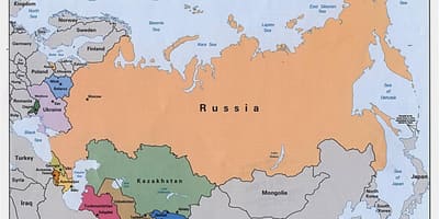 Мапа Русије И Монголије