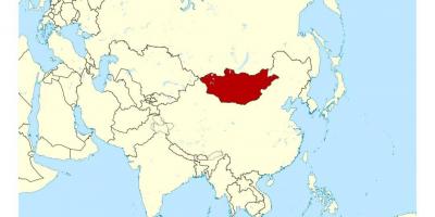 Локација Монголији на мапи света